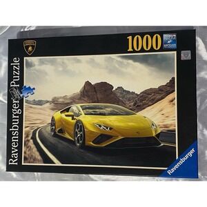 Ravensburger #171866 Yellow Lamborghini 1000 Pc Jigsaw Puzzle
